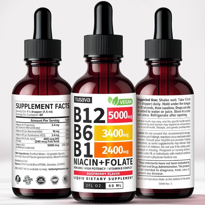 Vitamina B Complejo B12 - B6 - B1