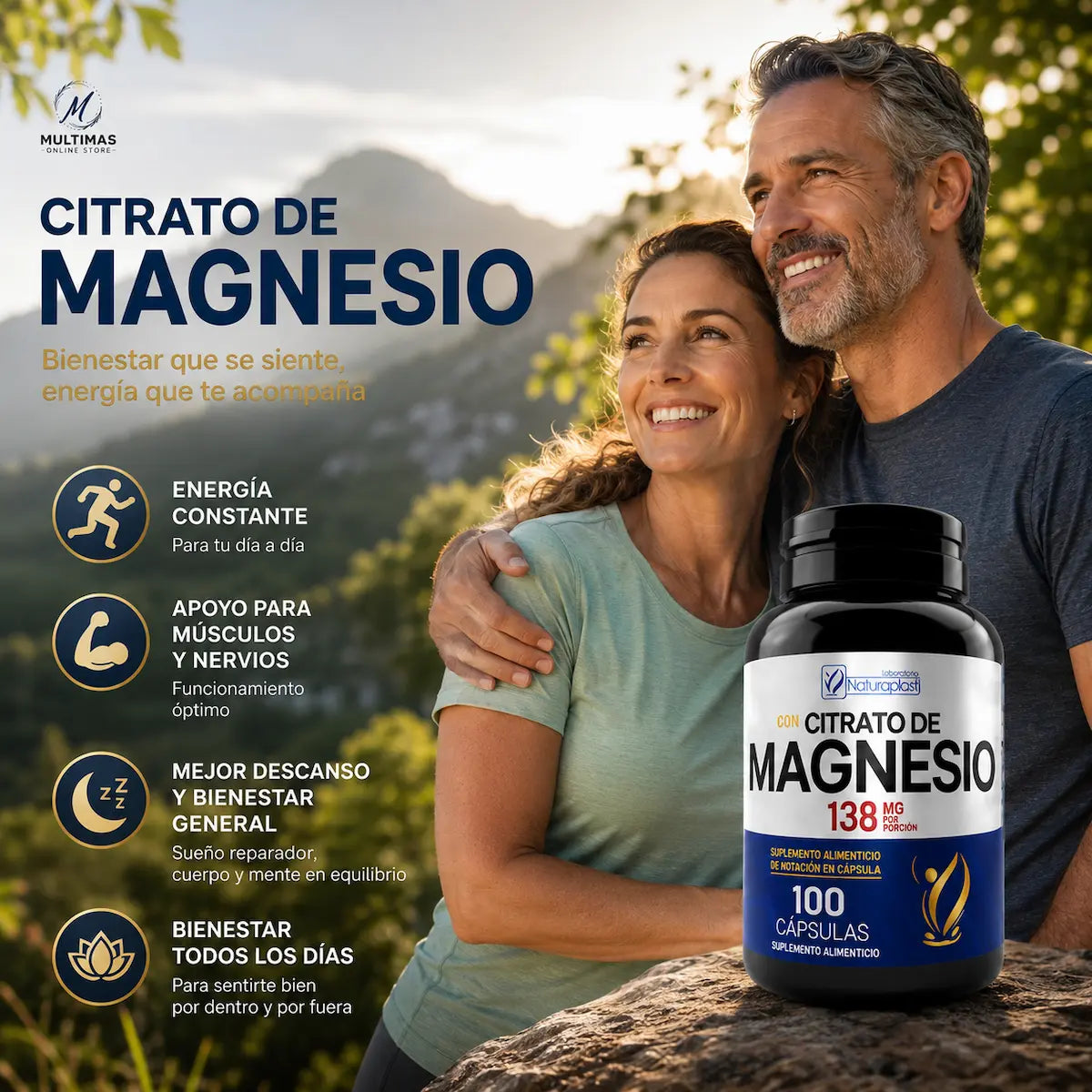 Citrato de Magnesio, suplemento que apoya la salud ósea y digestiva