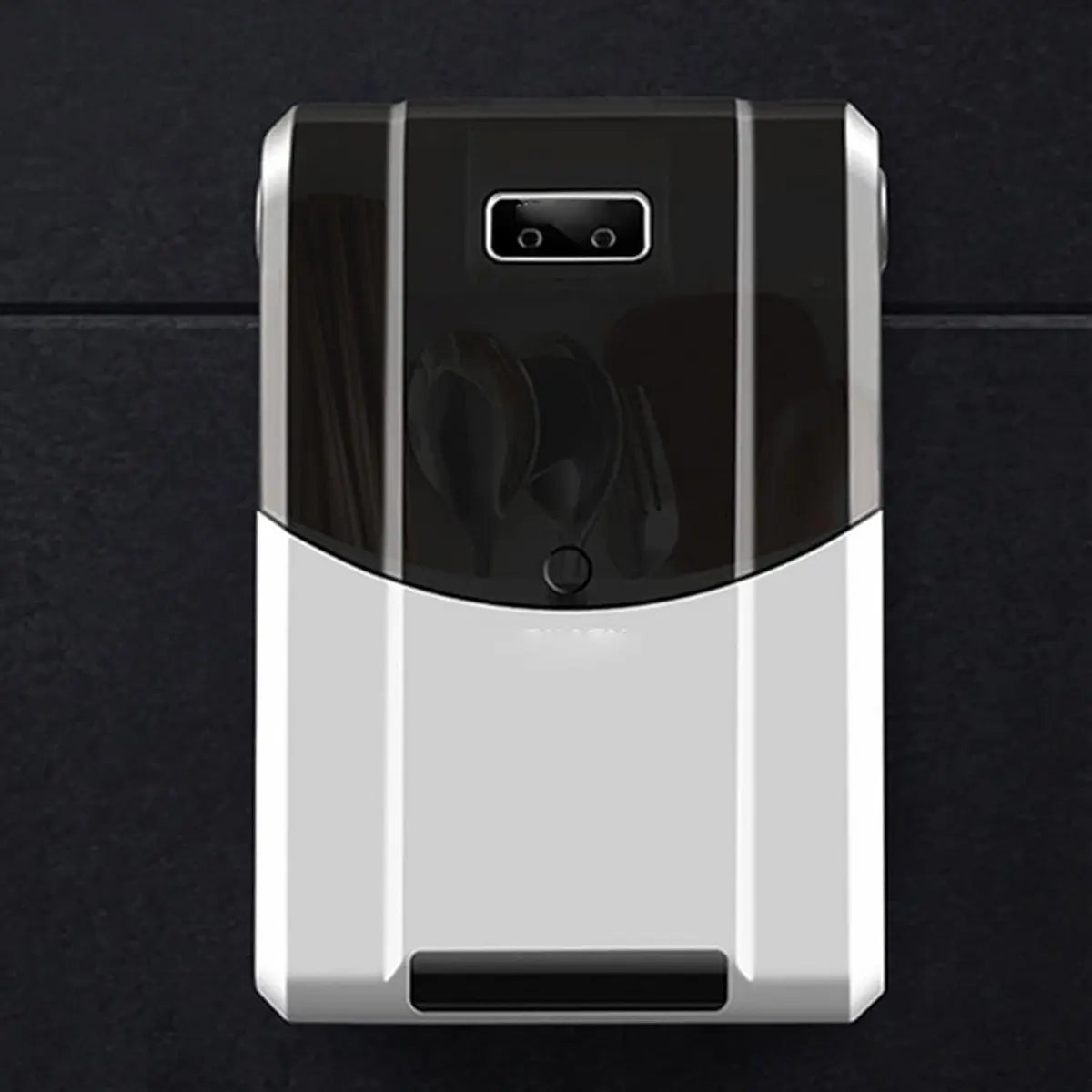 Secador esterilizador de cubiertos UV con sensor automático montado en pared