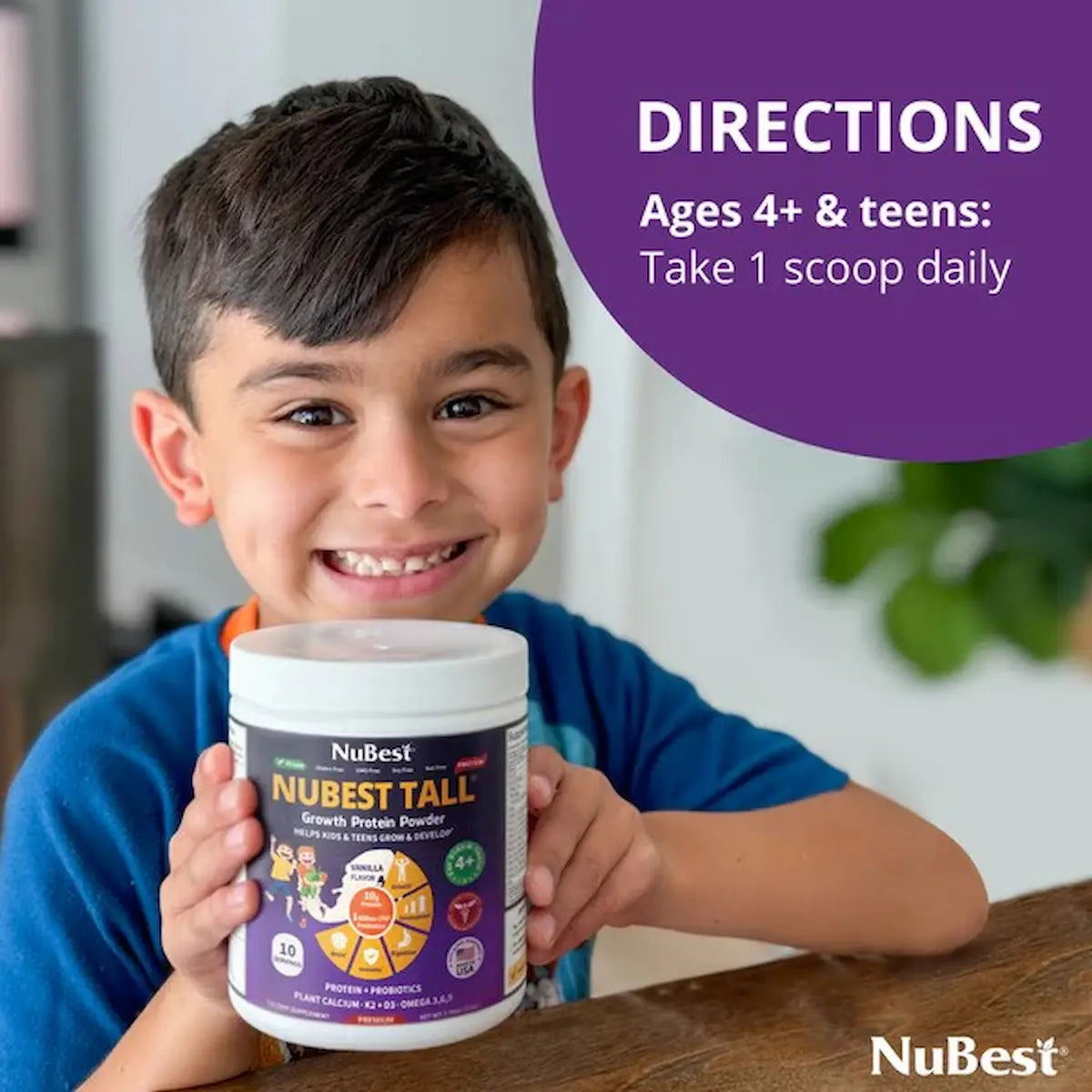 NuBest Tall Proteína Crecimiento para Niños y Adolescentes